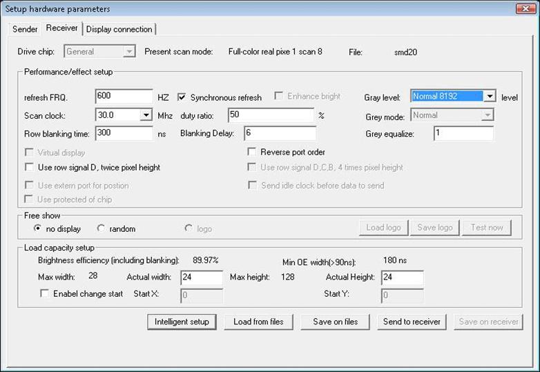 LED settings